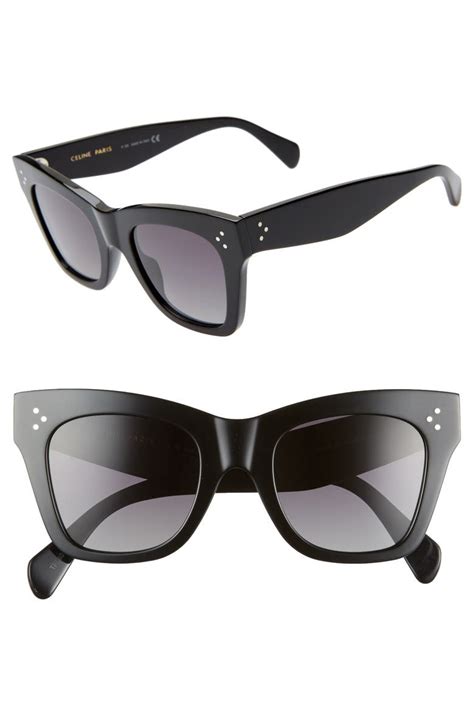 celine square sunglasses nordstrom rack|celine 50mm polarized square sunglasses.